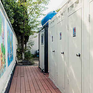 Eco-San toilet installed in a primary school in the Chinese province of Jiangsu.